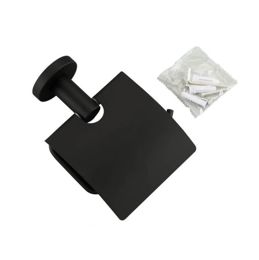 Тримач Frap F30203 для туалетного паперу, нержавіюча, чорний