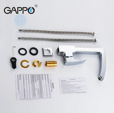 Змішувач для кухні з гайкою хром Gappo Jacob G4007