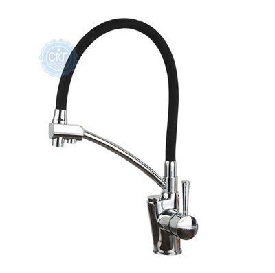 Змішувач для кухні з підключенням фільтра питної води хром Gappo G4398-11