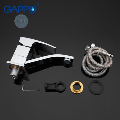 Змішувач для раковини / кухні з гайкою хром Gappo Jacob G4507
