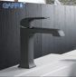 Змішувач для раковини з гайкою чорний Gappo Aventador G1050