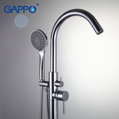 Смеситель напольный для ванной хром Gappo Jacob G3098