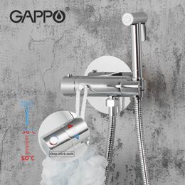 Вбудований гігієнічний душ Gappo G7290 з термостатом , хром