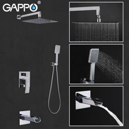 Вбудований змішувач для ванни хром Gappo Jacob G7107-20