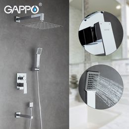 Вбудований змішувач для ванни з 3-функціями хром Gappo G7102