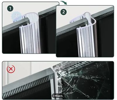 Бічний стик CKL Premium PCKLF07200 для скляних дверей душових кабін