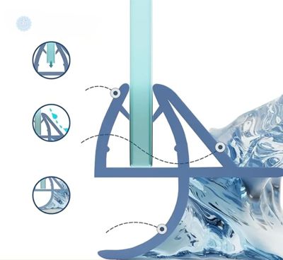 Брызгавик для душевых кабин CKL Premium 2х80 см  прозрачный нижний  PCKLFС08 4-6мм