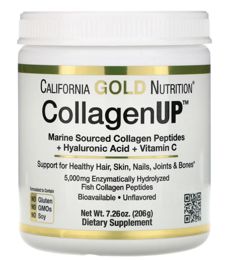 California Gold Nutrition, CollagenUP, морской коллаген, гиалуроновая кислота и витамин C, без ароматизаторов