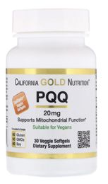 California Gold Nutrition, Пирролохинолин хинон, 20 мг, 30 Вегетарианский капсул
