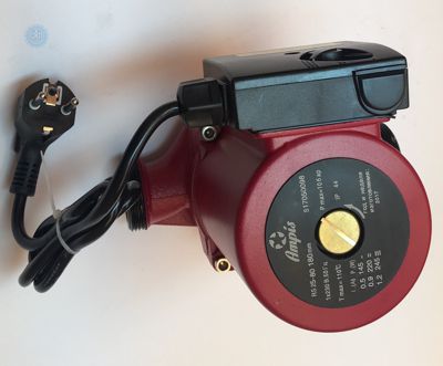 Циркуляционный насос Ampis (G25 / 8-180 Red) с гайками и кабелем