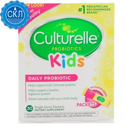 Culturelle, для дітей, пробіотик для щоденного застосування, без добавок, 30 порційних пакетиків