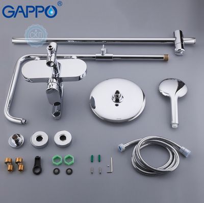 Душевая система Gappo Furai G2419 с верхним душем и ручной лейкой - хром