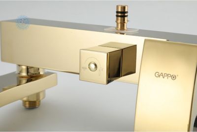 Душевая система излив есть переключателем на лейку хром Gappo Jacob G2407-3 (золото)