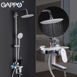 Душевая система с термостатом Gappo Furai G2419-8 белый / хром