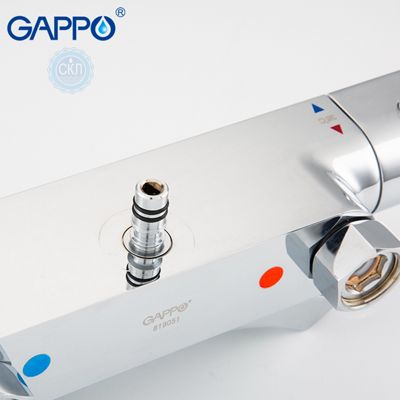 Душевая система с верхним душем, термостатом и ручной лейкой, Gappo Jacob G2407-40