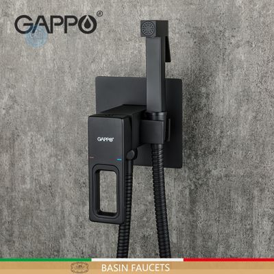 Gappо G7217-6 Встроенный гигиенический душ,чёрный