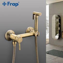 Гигиенический душ Frap F7503-4 на две воды , бронза