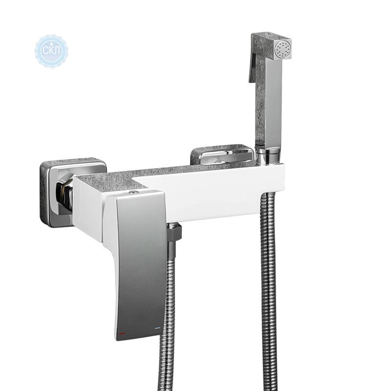 Гигиенический душ Gappo G2007-8 со смесителем белый / хром