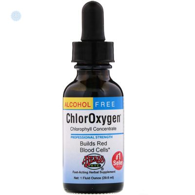 Herbs Etc., ChlorOxygen, концентрат хлорофілу без алкоголю, 1 рідка унція (29,6 мл)