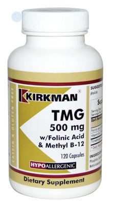 Kirkman Labs, TMG with Folinic Acid & Methyl B-12, ТМГ с фолиновой кислотой и метиловым B-12, 500 мг