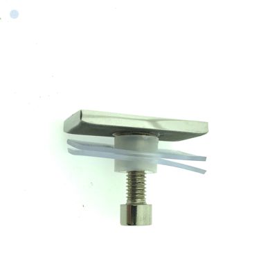 Коннектор для крепления стекло-труба 10 # 30 мм Хром Нержавейка
