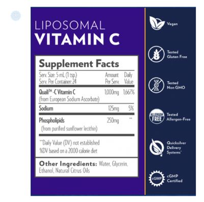 Липосомальный витамин Quicksilver Scientific Liposomal Vitamin C 120 мл