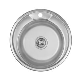 Мойка для кухни нержавейка 0,6mm WEZER 490-A Satin