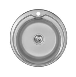 Мойка для кухни нержавейка 0,6mm WEZER 510-A-D Satin