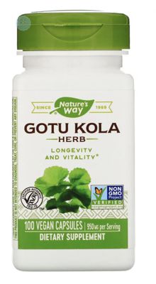 Natures Way, Gotu Kola Herb, 950 mg, 100 Vegan Capsules