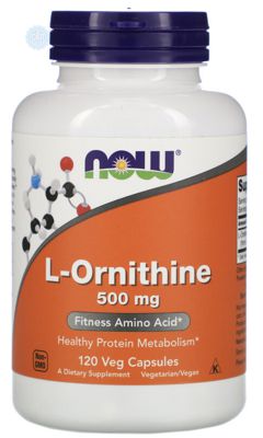 Now Foods, L-орнітин, 500 мг, 120 рослинних капсул
