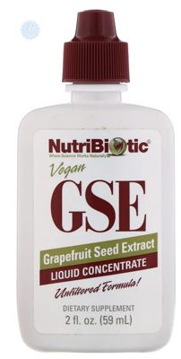 NutriBiotic, Жидкий концентрат GSE, экстракт семян грейпфрута, 59 мл