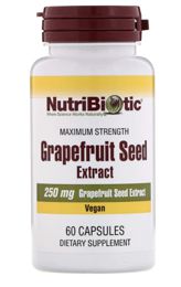 NutriBiotic, экстракт семян грейпфрута, 250 мг, 60 капсул