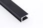 П-подібний чорний профіль з алюмінію 17×12×17 мм (3 м) для скла 8 мм
