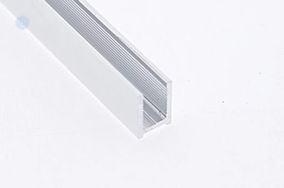 П-подібний профіль з анодованого алюмінію 17×12×17 мм (3 м) для скла 8 мм