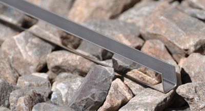П-подібний профіль з нержавіючої сталі 15×12×15 мм (3 м) для скла 8–10 мм