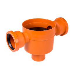 Styron STY-602 Корпус трапа з вертикальним випуском, з двома додатковими входами, DN50