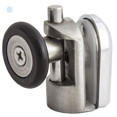 Ролик для душової кабіни, гідробокс - нижній, натискний, металевий (скл2002)