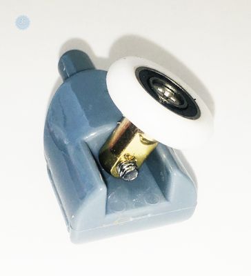 Ролик для душової кабіни, гідробоксу - нижній, натискний, сірий (скл1001)