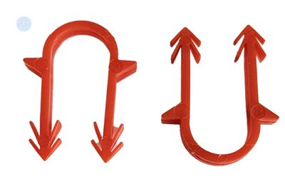 Скоба якорная длинная УСИЛЕННАЯ 50 мм (КРАСНАЯ) {5000/100}  100 шт