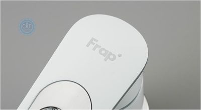 Змішувач FRAP F4549 для кухні і умивальника, білий / хром, латунь