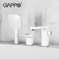 Смеситель  Gappo G1117-8 для ванны на 3 отверстия ,белый/хром