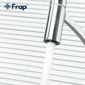 Смеситель для кухни Frap F4552- с гибким гусаком , хром/серый