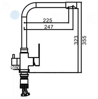 Смеситель для кухни на две воды FRAP F43899-2