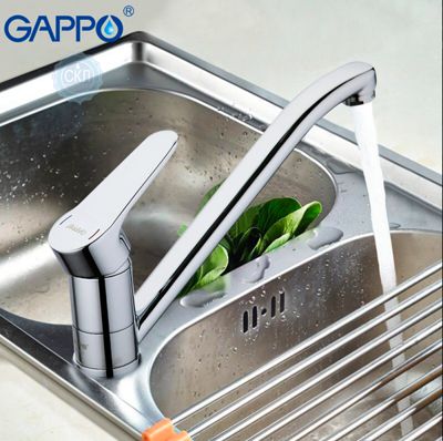Смеситель для кухни с гайкой хром Gappo Vantto G4936