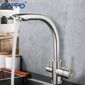 Змішувач для кухні з підключенням фільтра питної води з нержавіючої сталі Gappo G4399