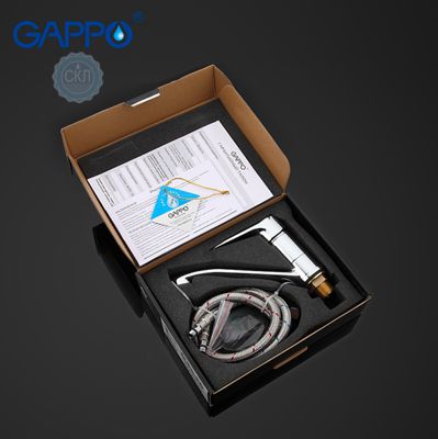Смеситель для раковины / кухни с гайкой хром Gappo Vantto G4536