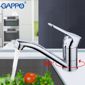 Змішувач для раковини / кухні з гайкою хром Gappo Vantto G4536