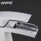 Смеситель для раковины белый / хром Gappo Jacob G1007-30
