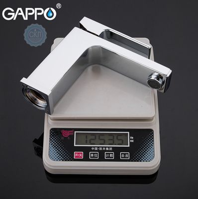 Змішувач для раковини з гайкою хром Gappo Futura G1018