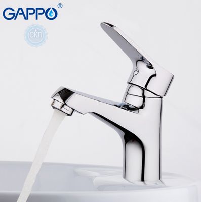 Змішувач для раковини з гайкою хром Gappo Vantto G1036